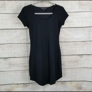 Black Short Sleeve Casual Dress